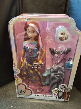 Disney ILY 4EVER I Love Jack & Sally Doll – Nightmare Before Christmas – NEW
